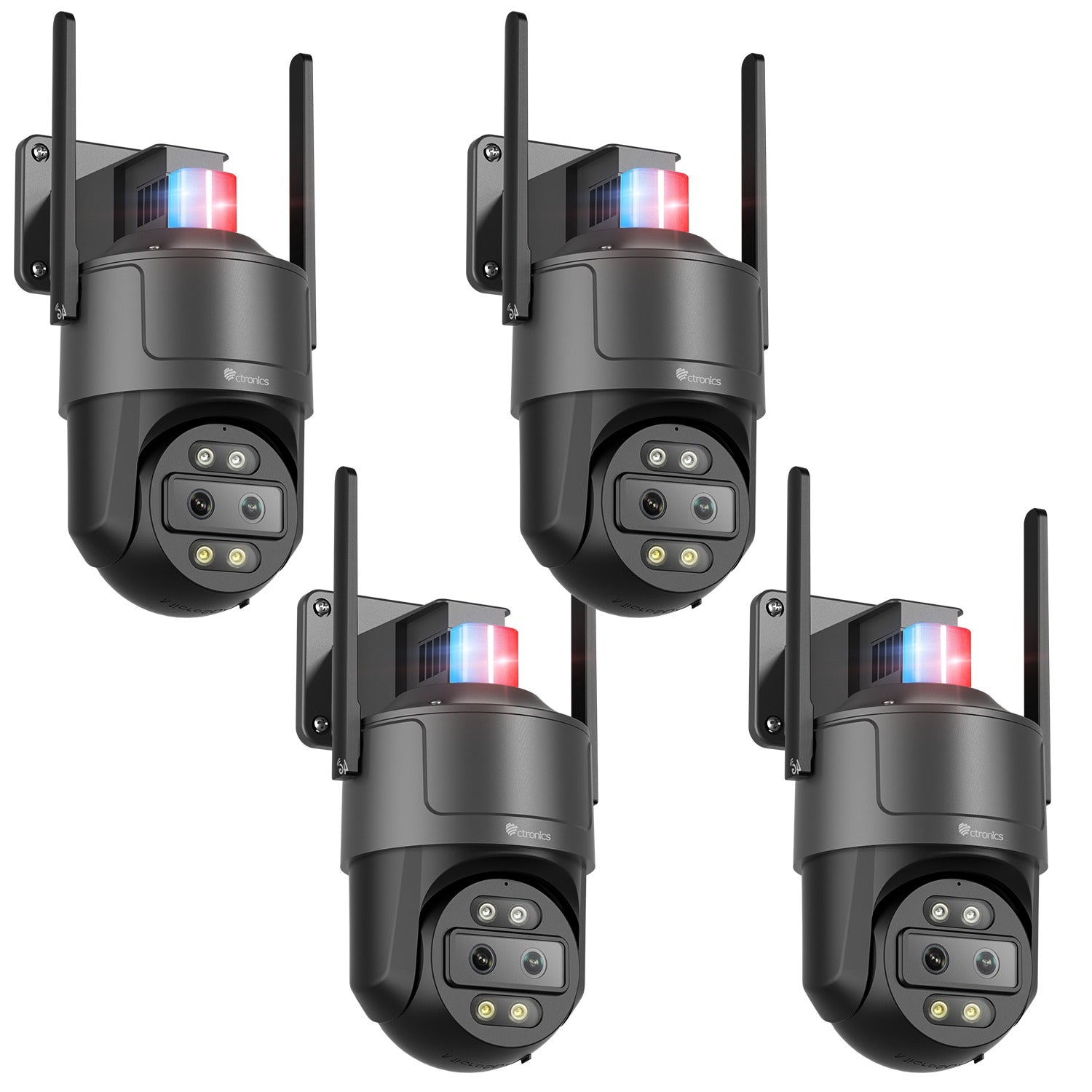Ctronics 2.5K 4G Cámara de Vigilancia Exterior con Doble Lente, Zoom Híbrido 10X, Auto-Tracking