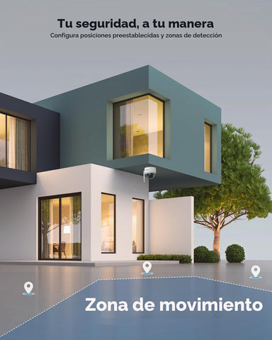 Ctronics Cámara de Vigilancia Exterior 4K WiFi 2,4/5GHz, Seguimiento Automático de Personas/Vehículos/Animales, Visión Nocturna UHD
