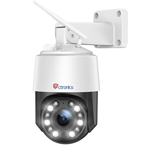 Cámara de vigilancia Ctronics 4K 8MP con zoom óptico 5X y Wi-Fi exterior 5GHz/2.4GHz