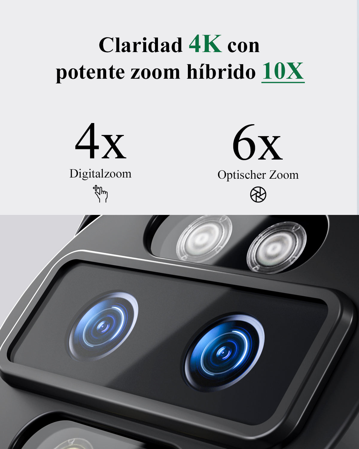 Ctronics-Cámara de vigilancia 4K Wifi para exteriores, 16MP, 8MP + 8MP, lente Dual IMX415