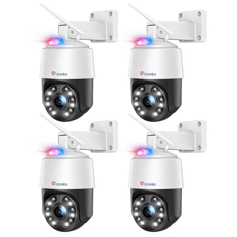 Ctronics 4K 8MP 16X Zoom Óptico Exterior WiFi Cámara de Vigilancia con Auto Cruise/Tracking/Zoom