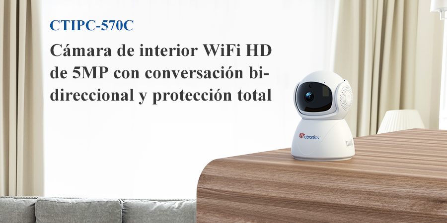 ctronics 2K 3MP bewakingscamera voor binnen, wifi, 360 graden PTZ IP-camera voor binnen met app, wifi-camera met persoons-/bewegingsdetectie, auto-tracking, IR-nachtzicht 20 m, 2-weg audio voor