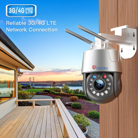 Ctronics 3G/4G LTE Überwachungskamera Aussen Solar mit SIM Karte Kabel Ctronics 3G/4G LTE Überwachungskamera Aussen Solar mit SIM Karte Kabel