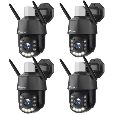 5MP 30X Zoom Óptico Ctronics Exterior WiFi Cámara de Vigilancia Detección Humana Automática y 150m Visión Nocturna