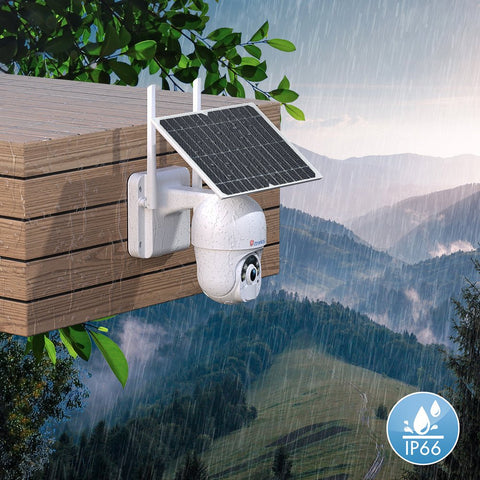 Ctronics 2K 4MP Solar Security Camera Outdoor - Battery/Solar Powered & Wireless - Ctronics